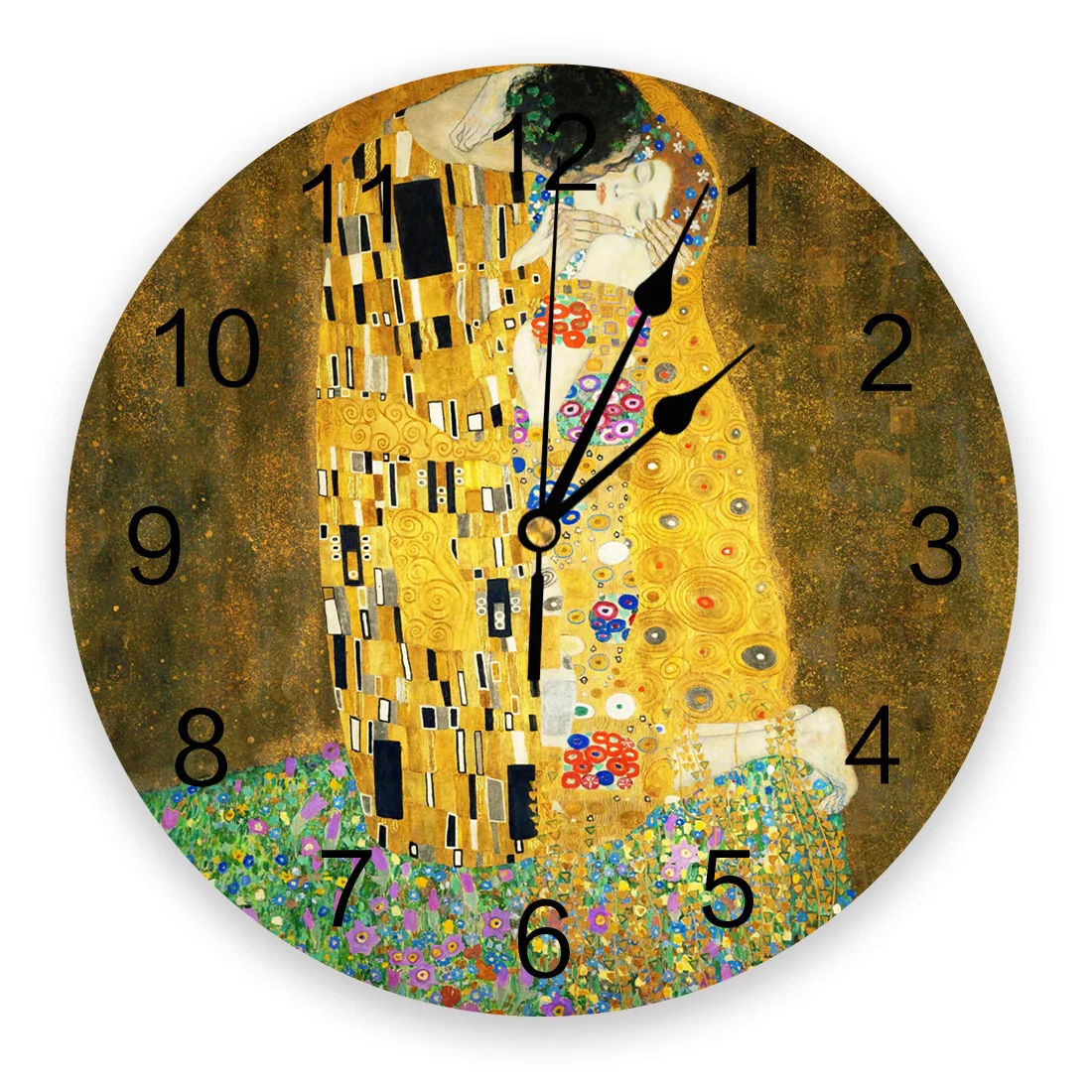 Настенные часы Gustav Klimt The Kiss домашний декор спальня бесшумные Oclock настенные для