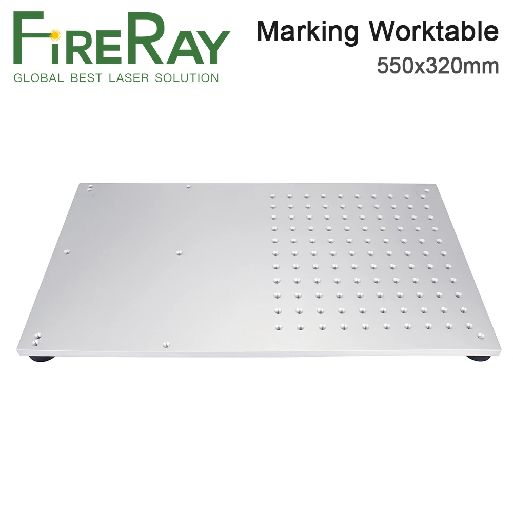 Fireray металлический Рабочий стол 550x320 мм Satandard Размер подъемного стола для DIY 1064 нм волоконно-лазерная маркировочная машина детали