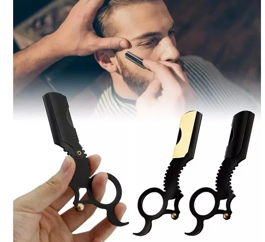 Бритва Парикмахерская с прямыми краями инструмент для стрижки бороды бровей