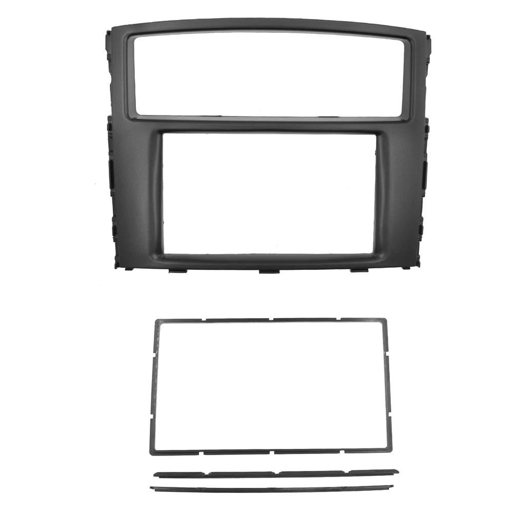 

Double Din Car Fascia for Mitsubishi Pajero Shogun Montero Radio DVD Stereo Panel Dash Mounting Installation Trim Kit Face Frame