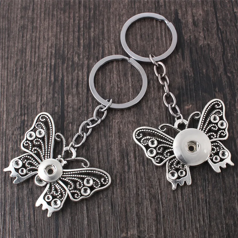 Новые ювелирные изделия 12 мм 18 брелки для ключей женщин Подарки Девушка Бабочка