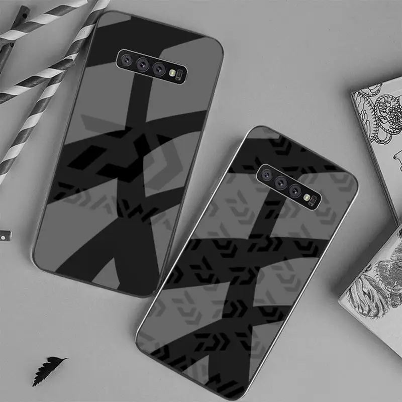 

Daiwa Fishing Logo Phone Case Tempered Glass For Samsung S6 7 8 9 10 20 Plus Ultra Note8 9 10 10pro