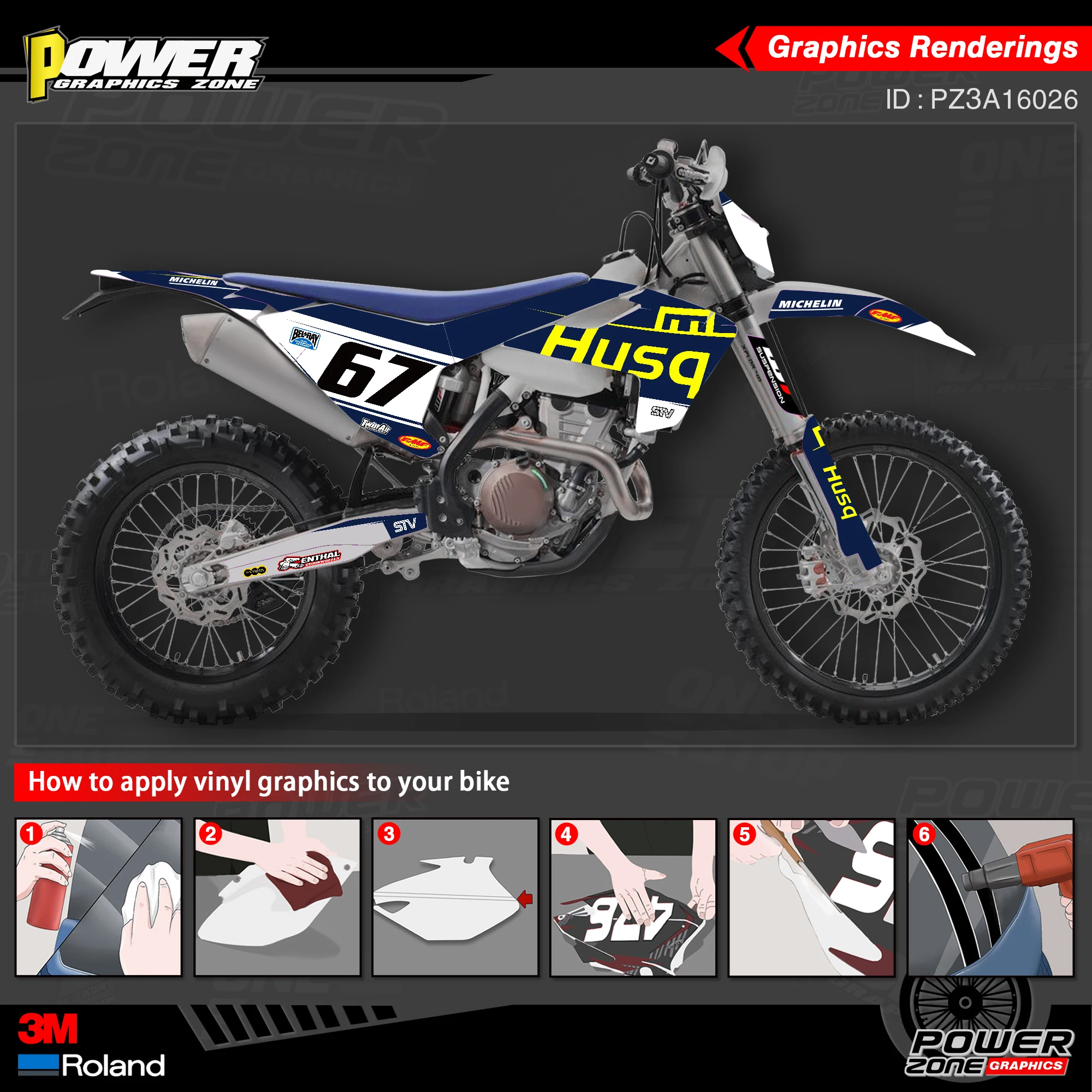 PowerZone пользовательские командные графические наклейки 3M стикер s комплект для