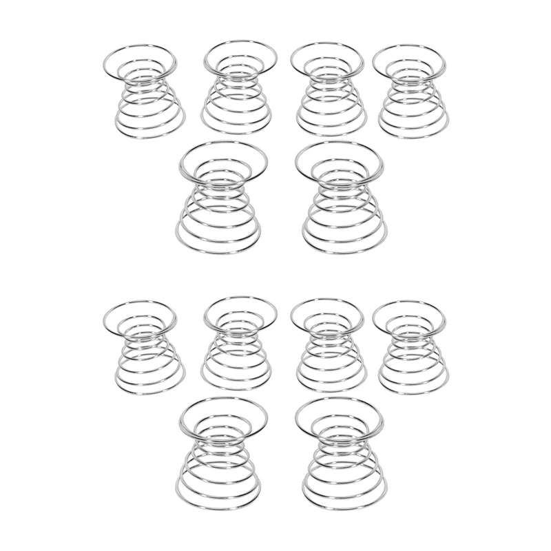 

Hot YO-12 Pieces Air Plant Stand Airplant Container Tillandsia Holder Stainless Steel Plant Display Racks Air Pineapple Base