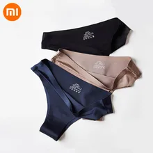 2Pcs Xiaomi Panties Briefs Panties Woman Underwear Sexy Seamless Thong T-back G-string Underpant Ice Silk Panties For Smart Life