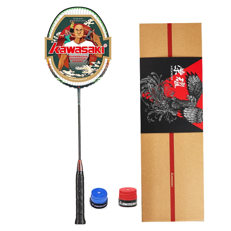 Kawasaki Badminton Rackets  Attack Type HONOR S6 30T Carbon Fiber Box Frame Racquet For Amateur Intermediate Players