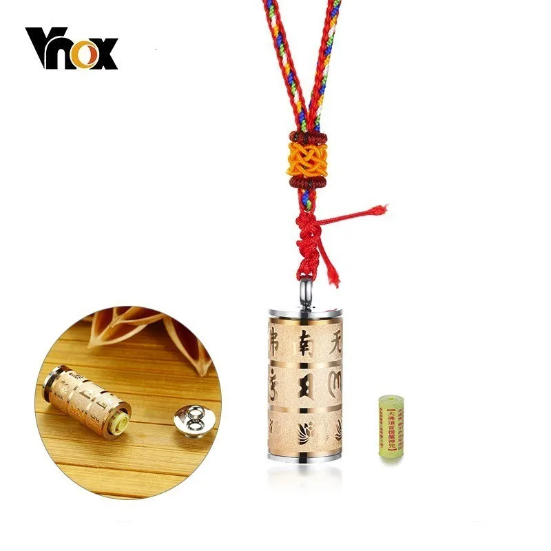 Женские и мужские длинные ожерелья Vnox Peace Soul Ashes Cremation Urn повседневные ювелирные