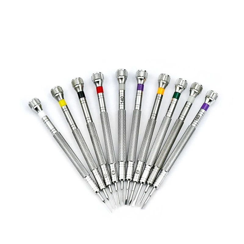 

10 Pcs Steel Extreme Hardness Watch Screwdriver Set Precision Screwdrivers Watch Repair Tools Watch Tools