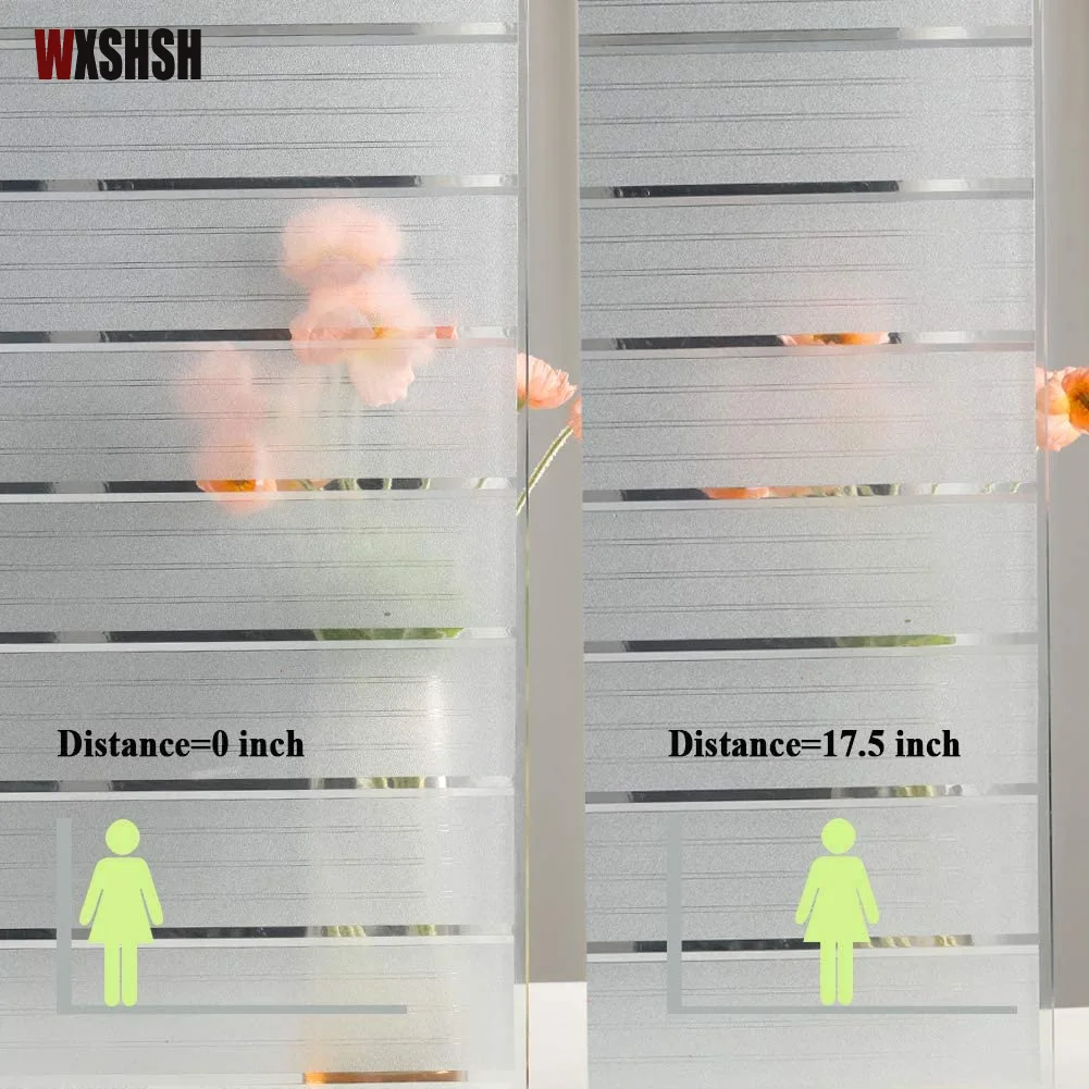 Наклейка на окно Антистатическая Нетоксичная ПВХ узор в полоску защита от