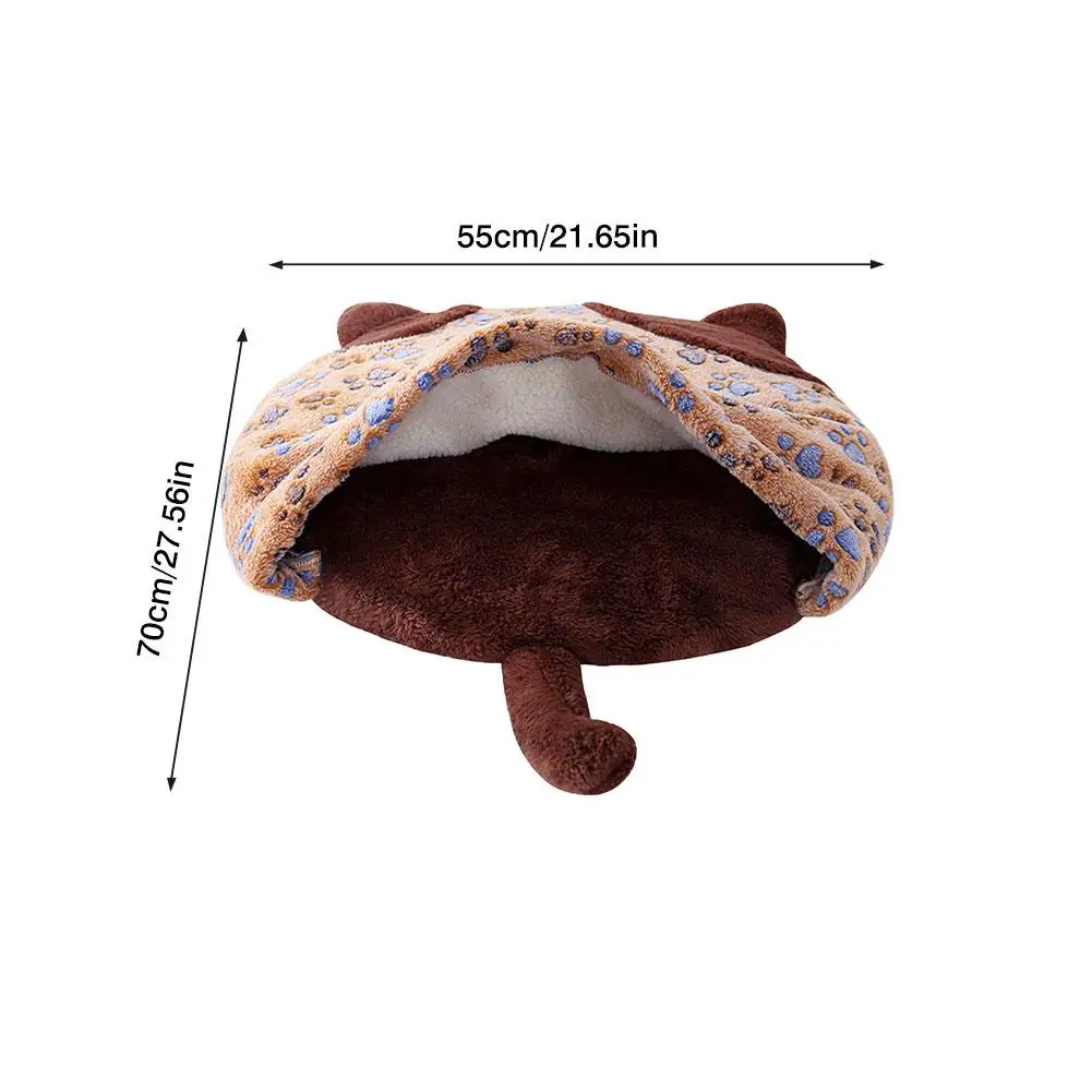 

Cat Sleeping Bag Soft Nonslip Warm Cat Bed Machine Washable Cat Bed Pad For Cat Kitten Puppies
