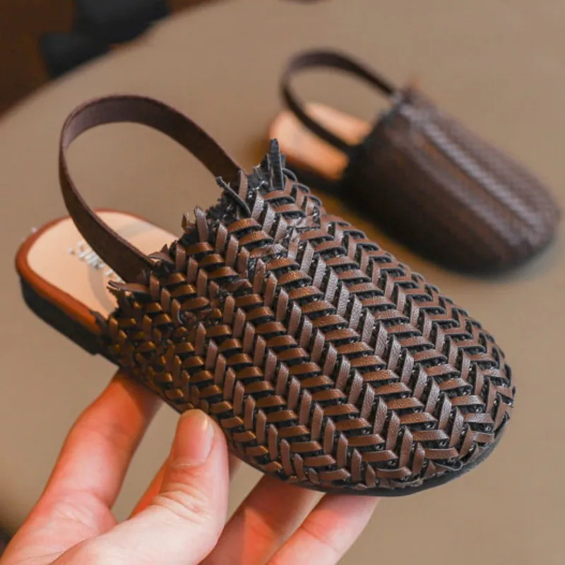 

2021 Summer Children's Sandals For Girls Soft Bottom Roman Shoes Kids Open Toe Sandals Non-slip Baby Casual Shoes
