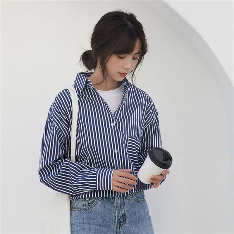 HziriP свободная полосатая офисная Повседневная универсальная НОВАЯ шикарная мода