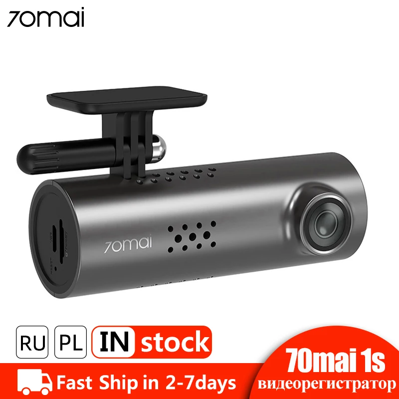 70mai Dash Cam 1S смарт Автомобильная dvr камера Wifi приложение Голосовое управление Dashcam 1080P HD ночное видение Автомобильная камера видео рекордер g-сенсор