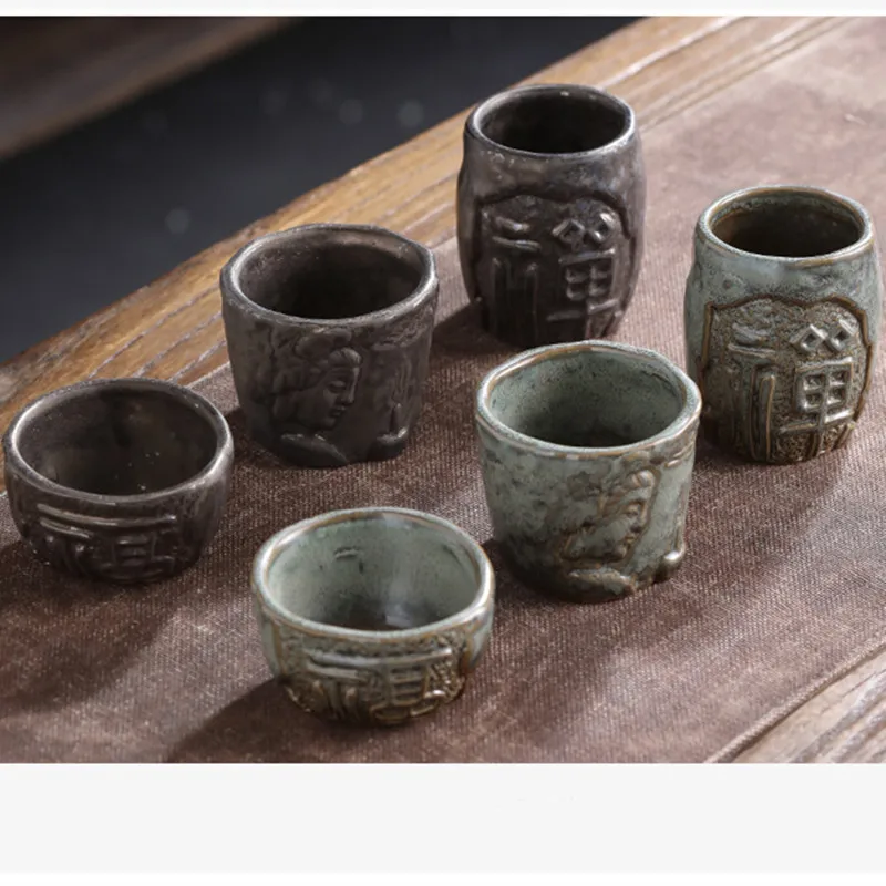 

Retro ceramic tea cup home Japanese teacup Zen kiln personal cup variable water mug