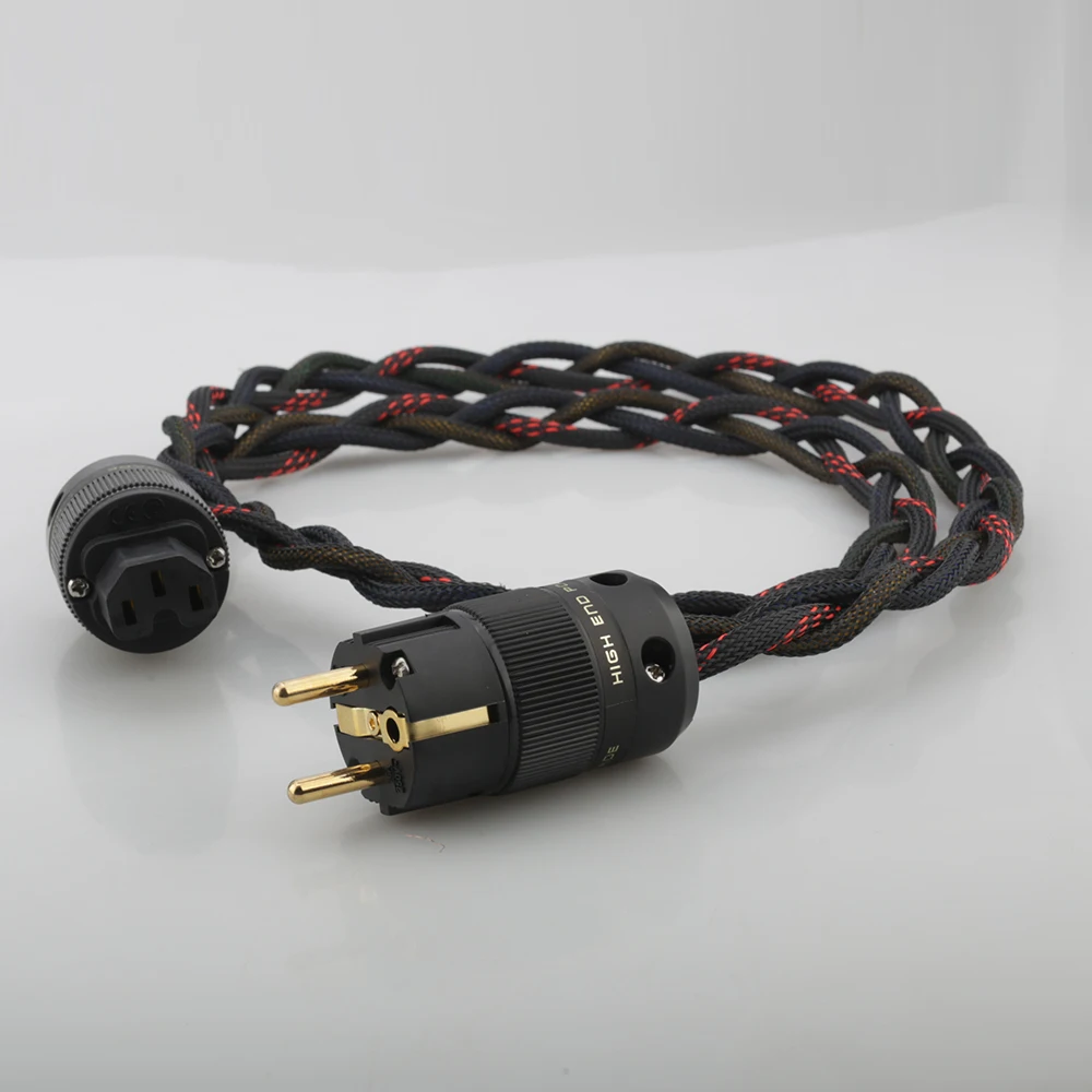 Высококачественный сетевой шнур P103 Audiocrast Schuko кабель Hi-Fi усилитель CD А евровилка