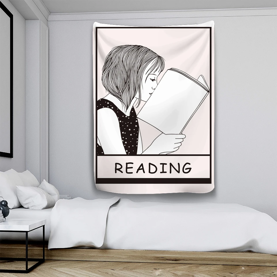 Скандинавские простые гобелены Висячие Стены милые для девочек ландшафтные обои