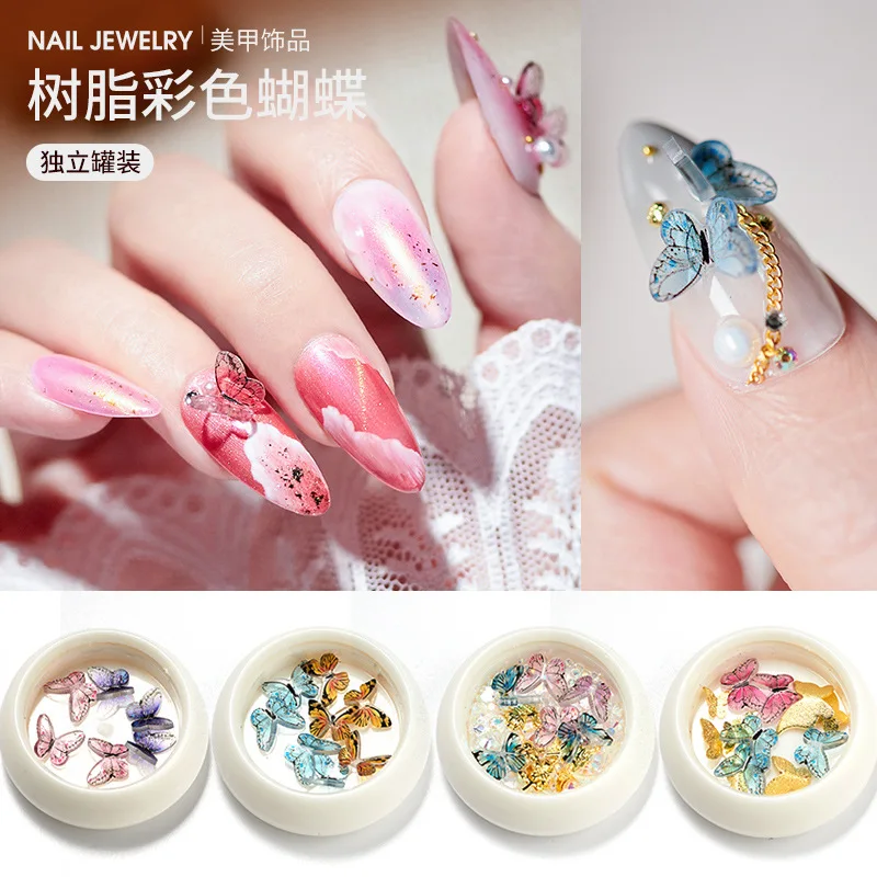 

Nail Art 3D Metal Glitter Butterfly Decoration Three-dimensional Butterfly Golden Alloy Jewelry Nail Accessories Nail Art Decor