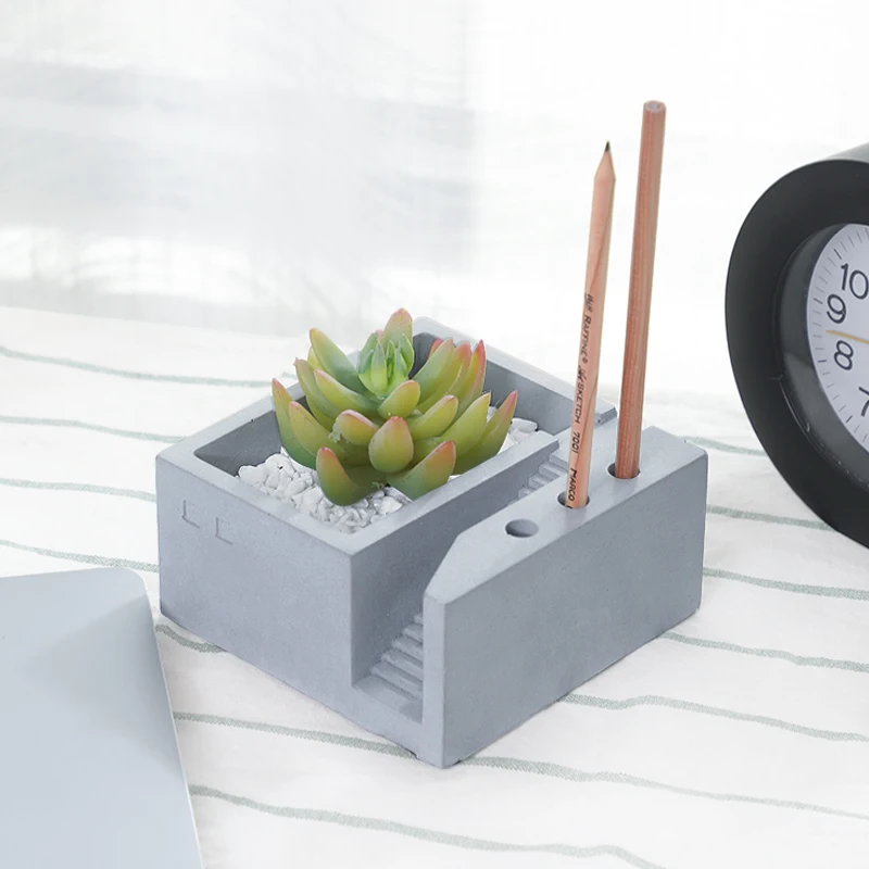 Формы для бетона ремесла силиконовая подставка ручек пресс формы цветочных