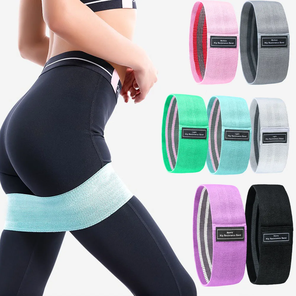 

Fabric Booty Bands for Women Butt and Legs. Resistance Working Out Band for Glute, Thigh, with Workout Fitness Training set