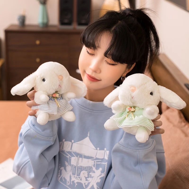 

17/25/40cm kawaii cute room decoration skirt rabbit doll pillow plush toy baby birthday gift