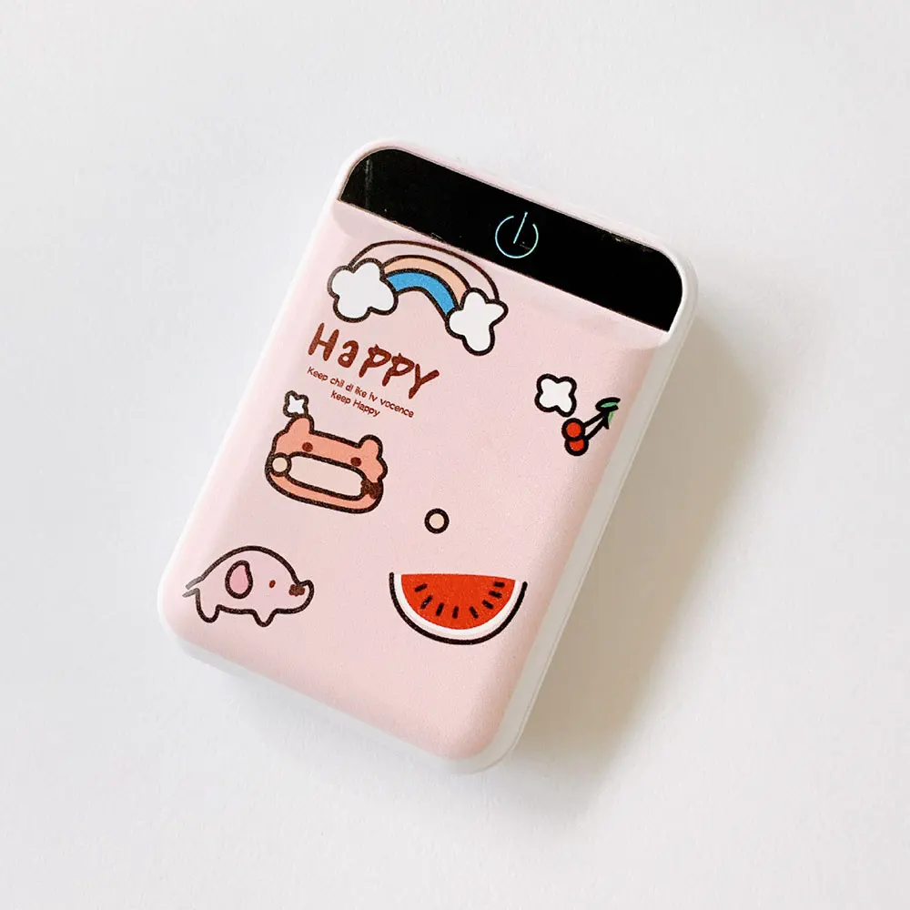 3 FLOVEME mi ni power Bank 4800 мАч светодиодный внешний аккумулятор с мультяшным рисунком для iPhone Xiaomi mi, портативное зарядное устройство - Цвет: 3