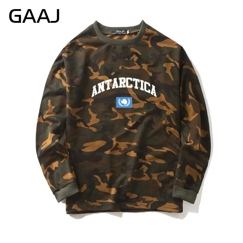 

GAAJ Antarctica Flag Camouflage Sweatshirt Men Women Coats Camo Tracksuit Brand Clothing Casual Homme Clothes Cotton #04432