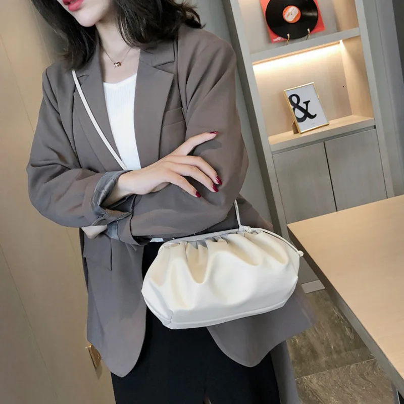 BXX Sac/ модные осенне-зимние роскошные женские сумки дизайнерские облака пакет сплошной цвет Джокер сумка через плечо ZE947