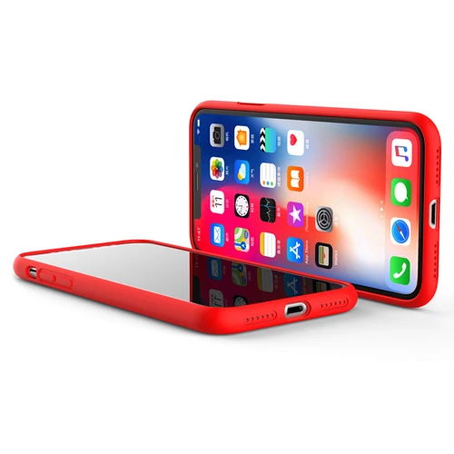 red phone case Для iPhone 11 чехол Xundd жидкий силиконовый противоударный защитный чехол для iPhone XR чехол XS Max XS X для iPhone 7 8 Plus чехол Funda - Цвет: red phone case
