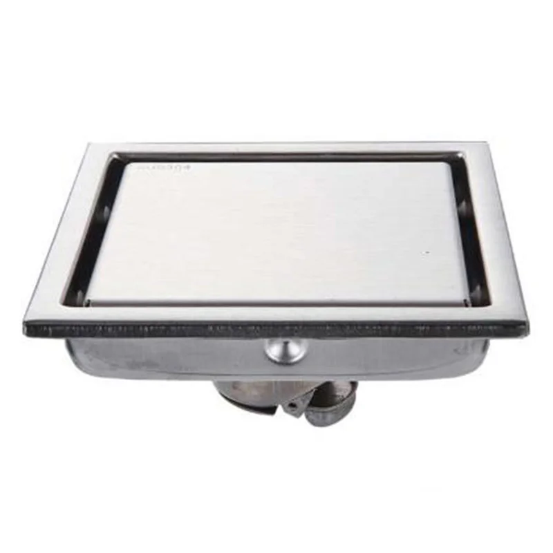 Fine Drawing Surface Treatment 304 Stainless Steel Invisible Floor Drain Thicken Anti-Odor For Bathroom Kitchen | Дом и сад