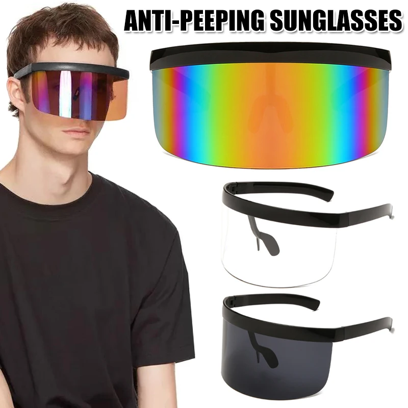 

Gafas De Sol Visor Glasses Side And Front Face Coverage For Long Term Wear Reusable Sunglasses Очки Декоративные Sunglasses