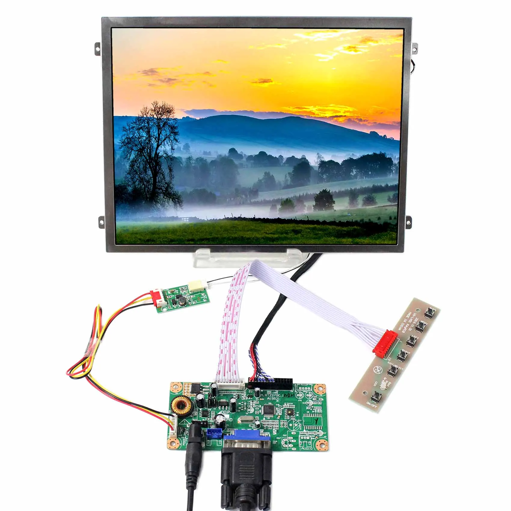 Фото VSDISPLAY 10,4 дюймов IPS VS104T-003A 1024x76 8 яркость 500nit ЖК-экран с HD MI VGA Аудио ЖК-контроллер №4