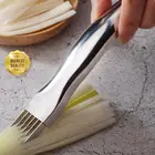 Новый резак для лука, измельчитель, слайсер для зеленого лука, многофункциональный измельчитель, столовые приборы, кухонные гаджеты и аксессуары