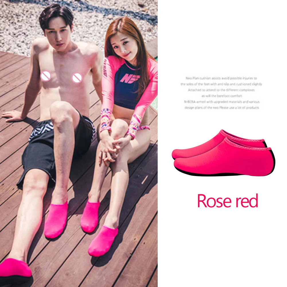 

Men Women Water Pool Swimming Non-slip Shoes Solid Color Summer Beach Barefoot Water Sports Skin Shoes Aqua Diving Socks Unisex