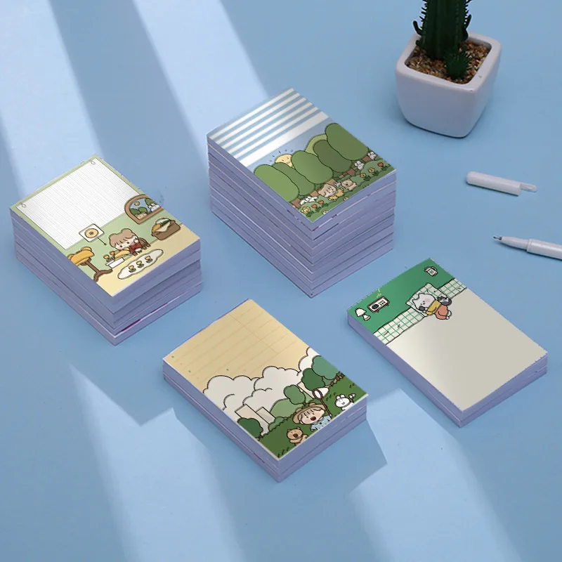 Японский милый блокнот для записей план студентов бумага корейские канцелярские