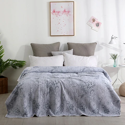 bedspread 2 Постельное белье из хлопка в минималистическом стиле, 1 предмет в комплекте, превосходное всесезонное постельное белье из хлопка премиум-класса King Queen78* 86" - Цвет: bedspread 2