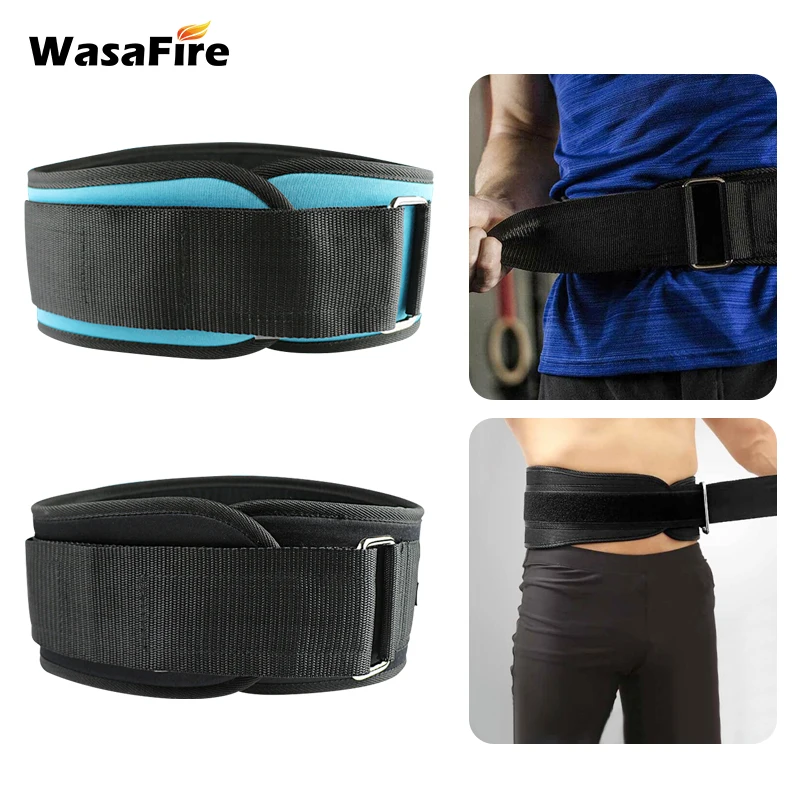 

Man Nylon Fitness Weight Lifting Squat Belt Gym Fitness Waist Support Training Belt Back Supporting Protect Lumbar Power