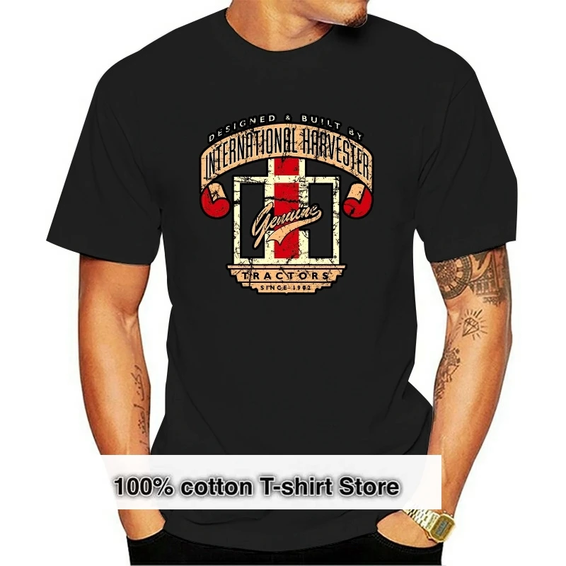 

Men T shirt IH Designed Built International Harvester Genuine Tractors-s funny t-shirt novelty tshirt women