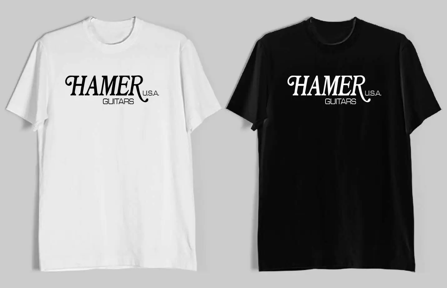 Новая мужская черная футболка с логотипом Hamer Guitar размер S 3Xl|Мужские футболки| |