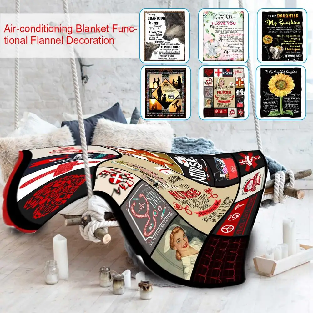 Фланелевое Одеяло для моей дочери одеяло-конверт с 3D цифровой печатью и надписью
