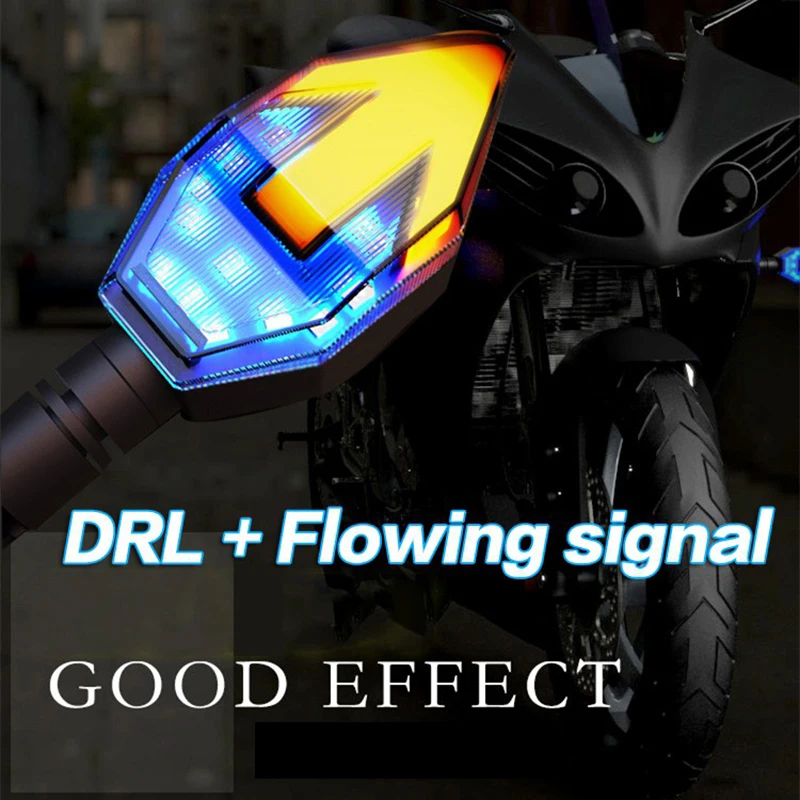 

Arrow LED DRL Turn Signal Flowing Motor Led Light Indicator Lamp Motorcycle Amber Tail Lamp FZS CB150 Force