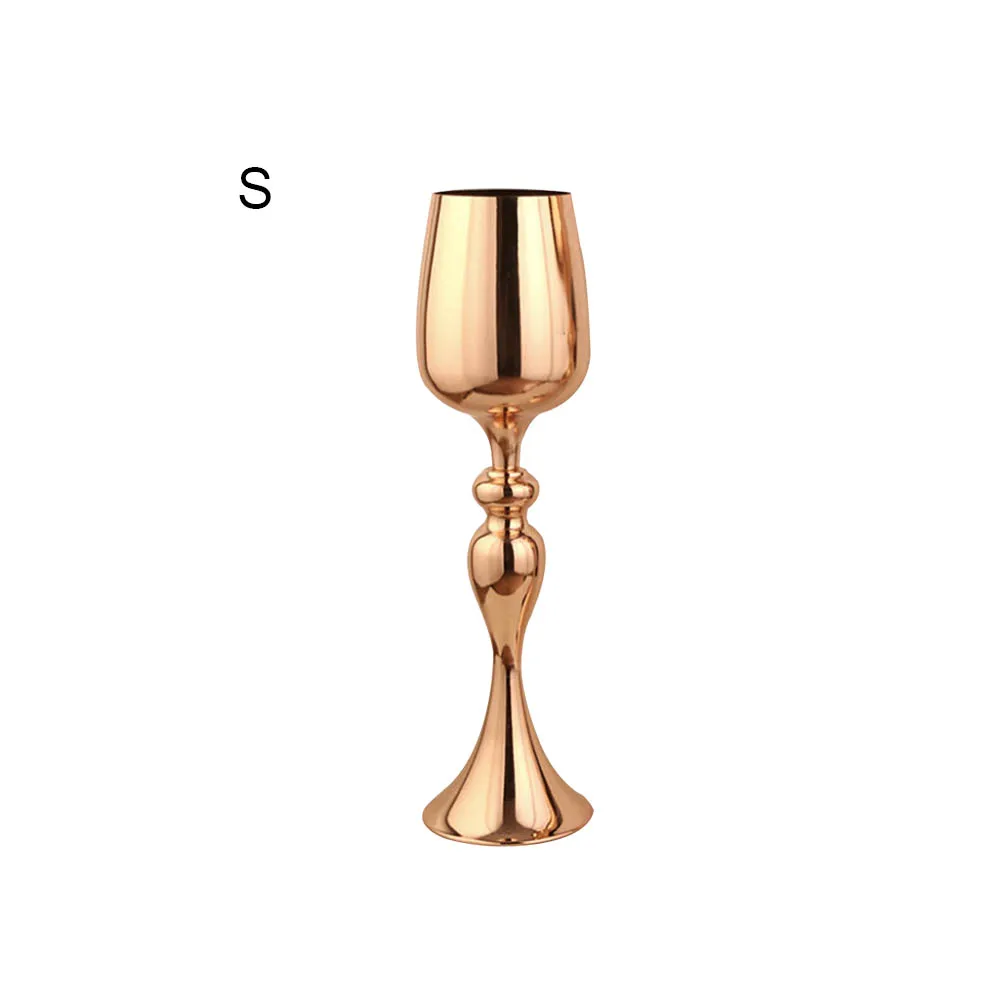 Золотые подсвечники 50 см/20 дюймов металлический подсвечник ваза для цветов