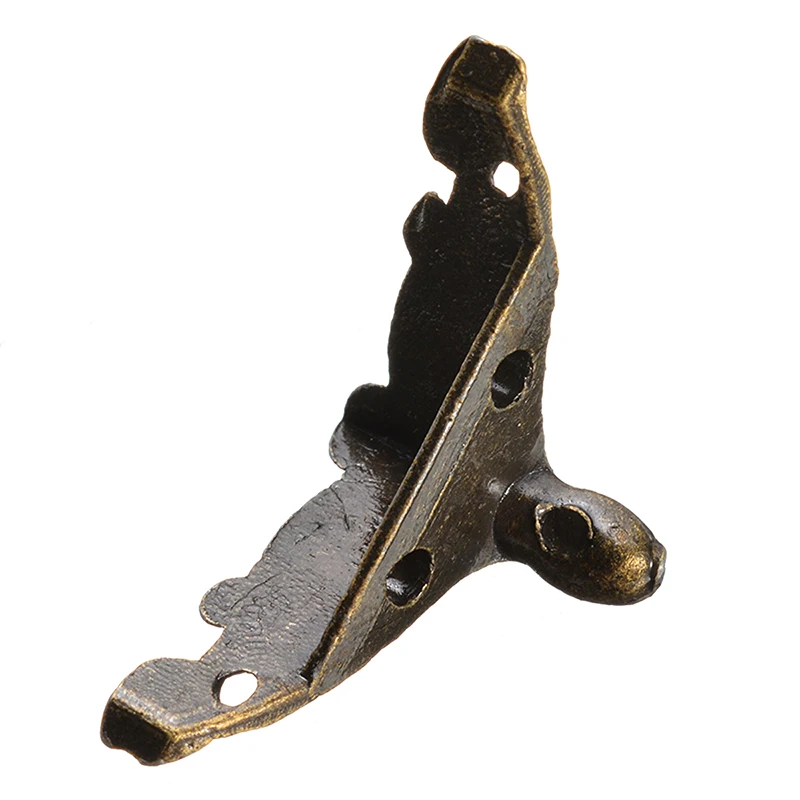 4 шт. античный латунный угловой кронштейн Ювелирная Подарочная коробка