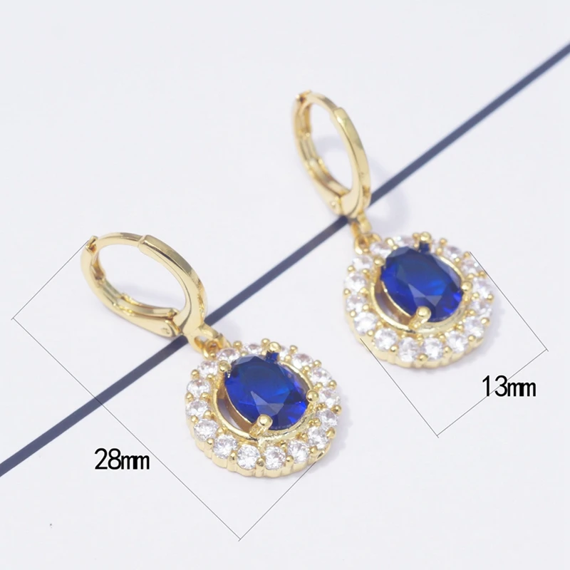 Серьги кольца женские с цирконом и кристаллом подарок для девушек женщин