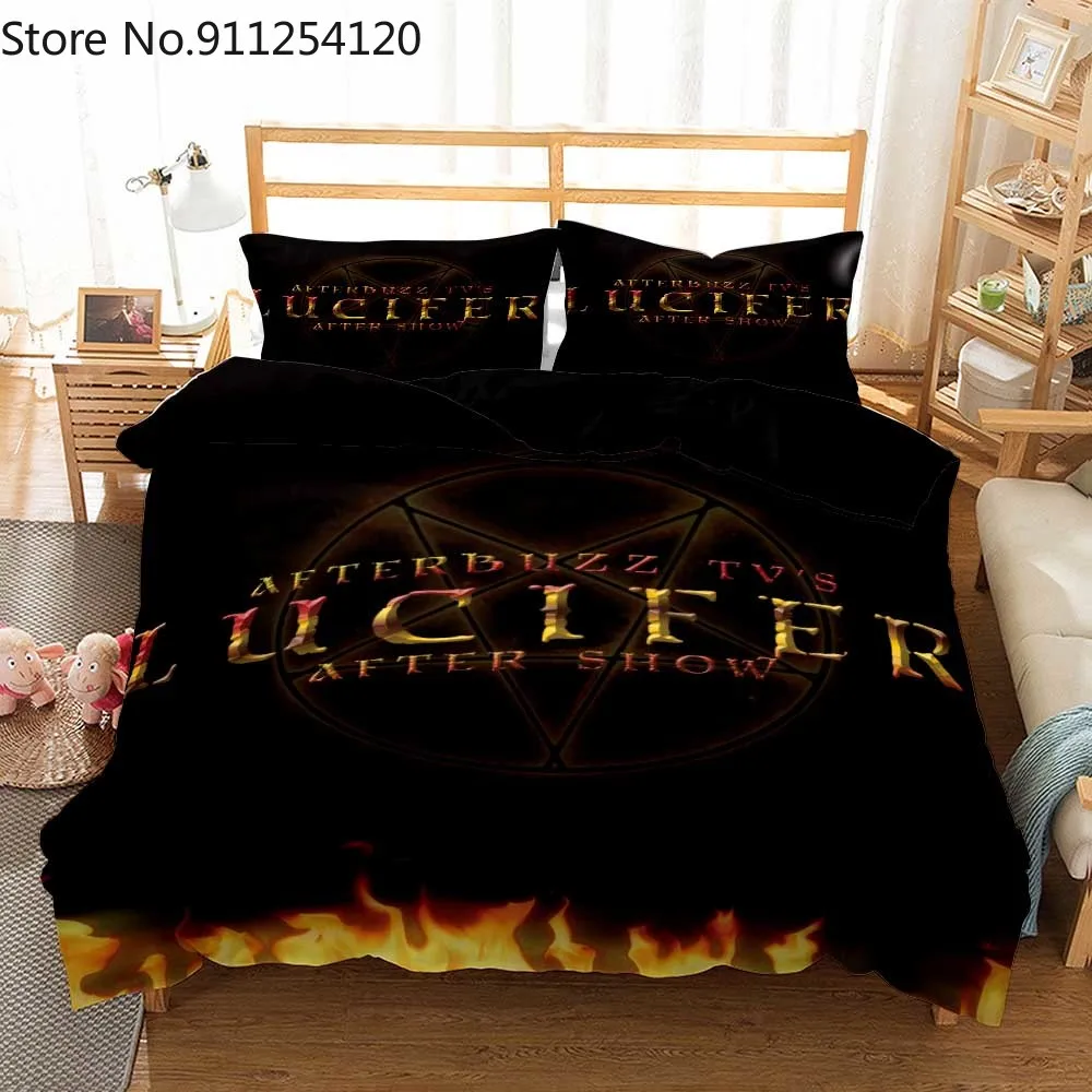 

Lucifer series print Duvet Cover Set Bedding Set Full Queen Double Size Home Soft Comfoter Cover Kids