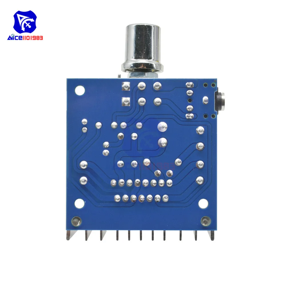 Diymore TDA7297 DC 9-15 в 2x15 Вт цифровой аудио усилитель модуль двухканальный усилитель плата с потенциометром 3,5 мм аудио разъем