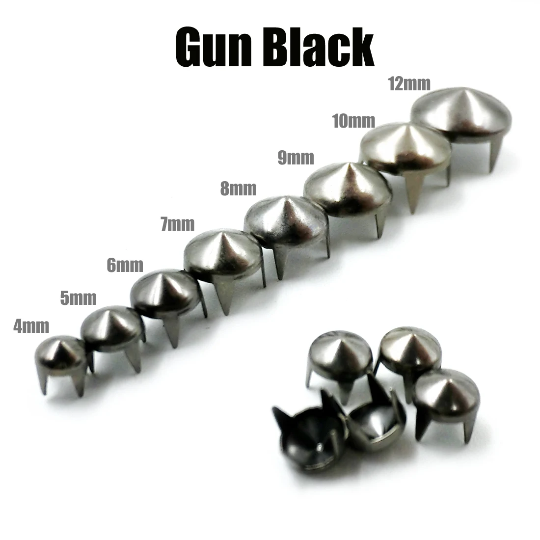 100 шт. размер: 4-12 мм 4 коготь конический шип “пятна штифты заклепки в стиле