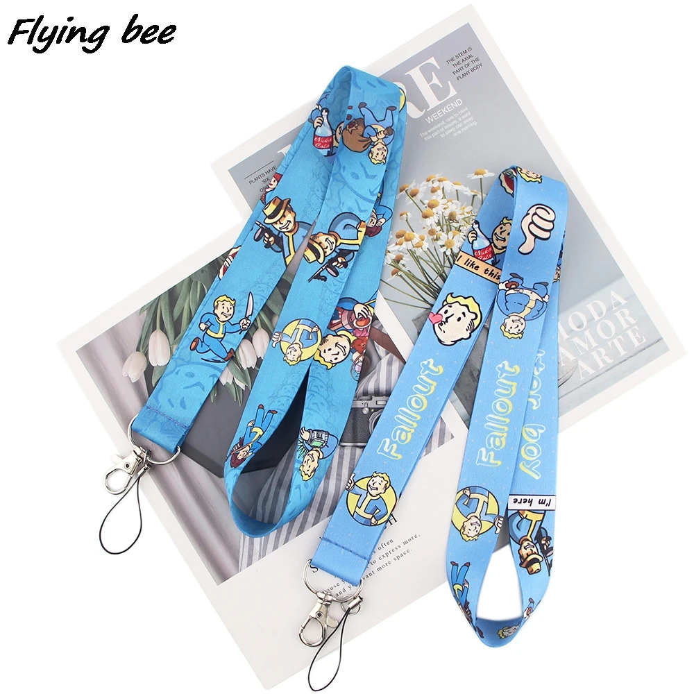 

Бейдж Flyingbee с героями мультфильмов, классный Мужской ремешок, держатель для удостоверения личности, пропуска, мобильный телефон ремешка, бр...