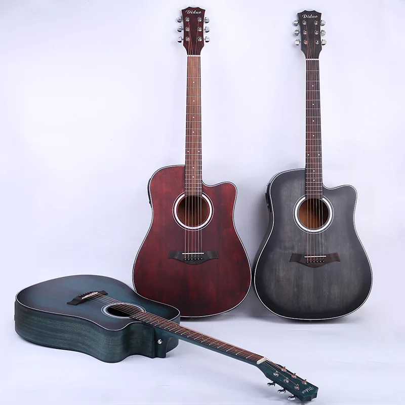 

41 Inch Guitar Folk Guitar Solid Picea Asperata Electric Guitar 6 String Acoustic Guitar Concert Musical instrument AGT201