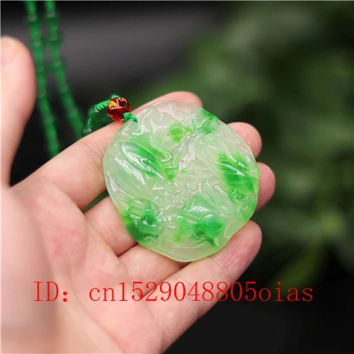 Натуральный Зеленый Изумрудный нефрит Cicada Кулон Бусы Ожерелье Шарм жадеит