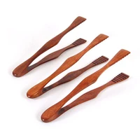1pcs bamboo cooking kitchen tongs food bbq tool salad bacon steak bread cake wooden clip home kitchen utensil